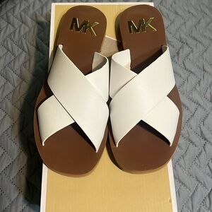 Michael kors white sandals